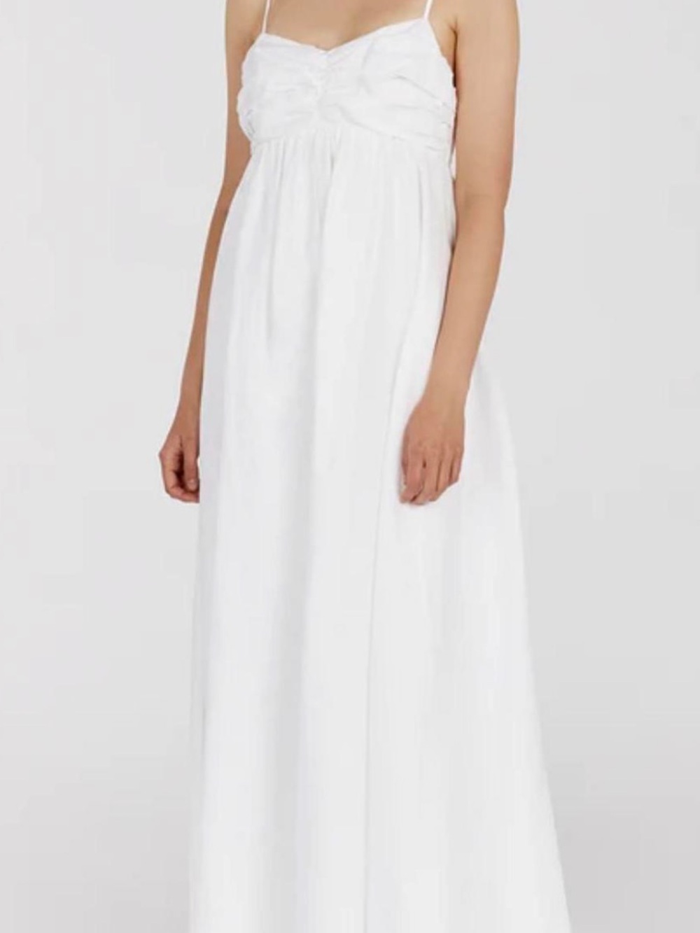 White linen maxi dress - Picture 4 of 8